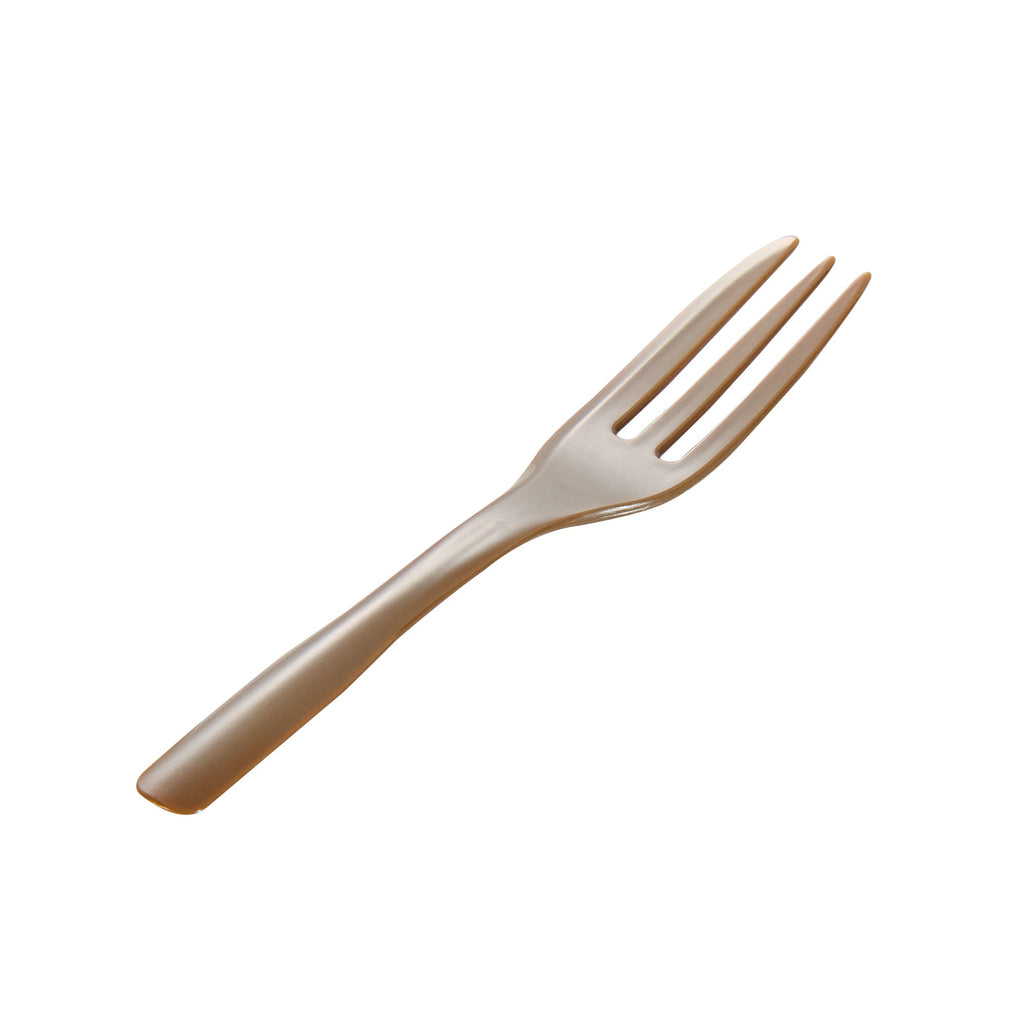 Coppetta Fashion Gray Plastic Cake Fork with Knife Edge - 4" x 3/4" - 500 count box