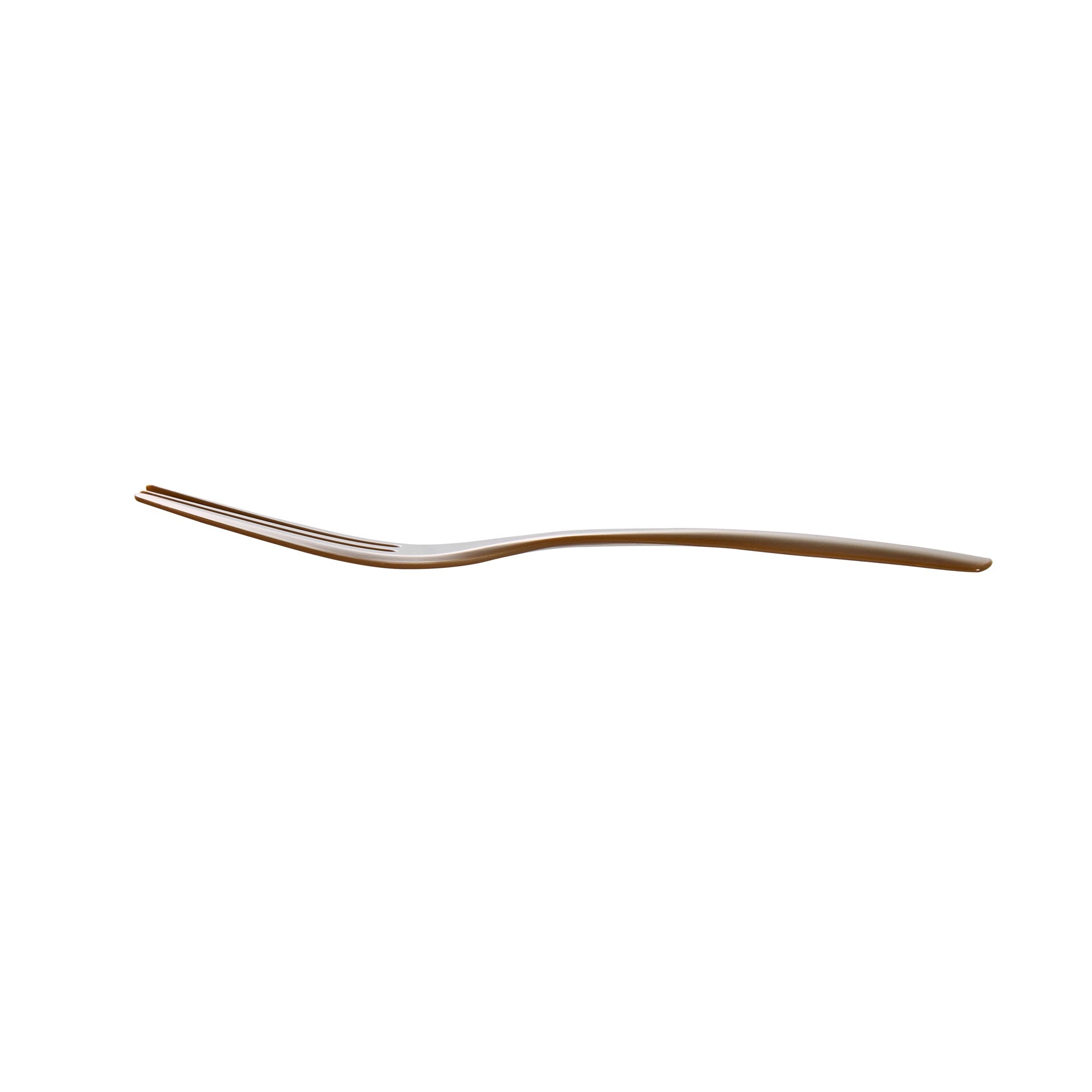 Coppetta Fashion Gray Plastic Cake Fork with Knife Edge - 4" x 3/4" - 500 count box
