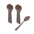 Coppetta Fashion Gray Plastic Petal Spoon - 4 1/2" x 1" - 500 count box