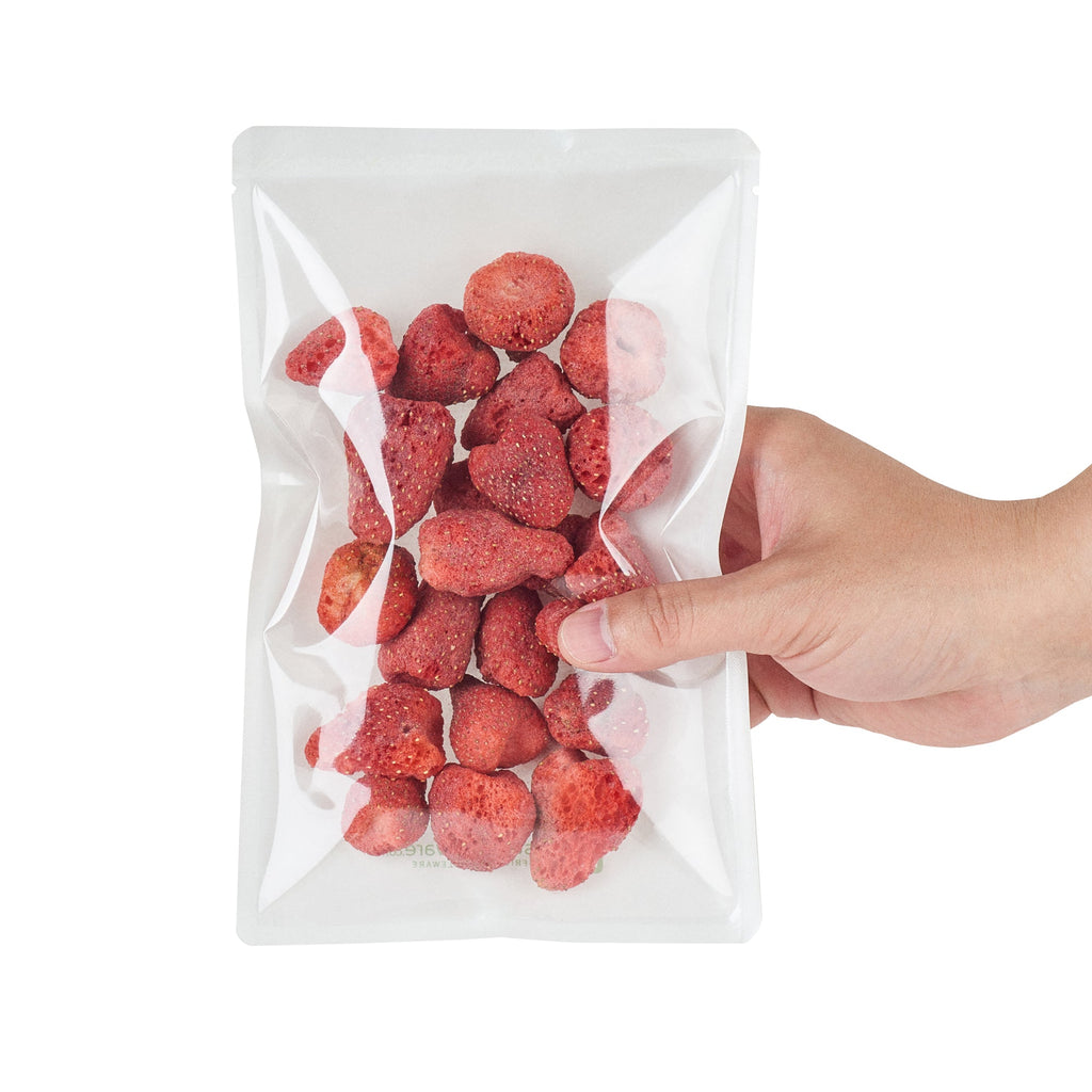 Bag Tek White Plastic Small Sandwich and Snack Bag - Heat Sealable - 8 1/4" x 5 1/4" - 100 count box