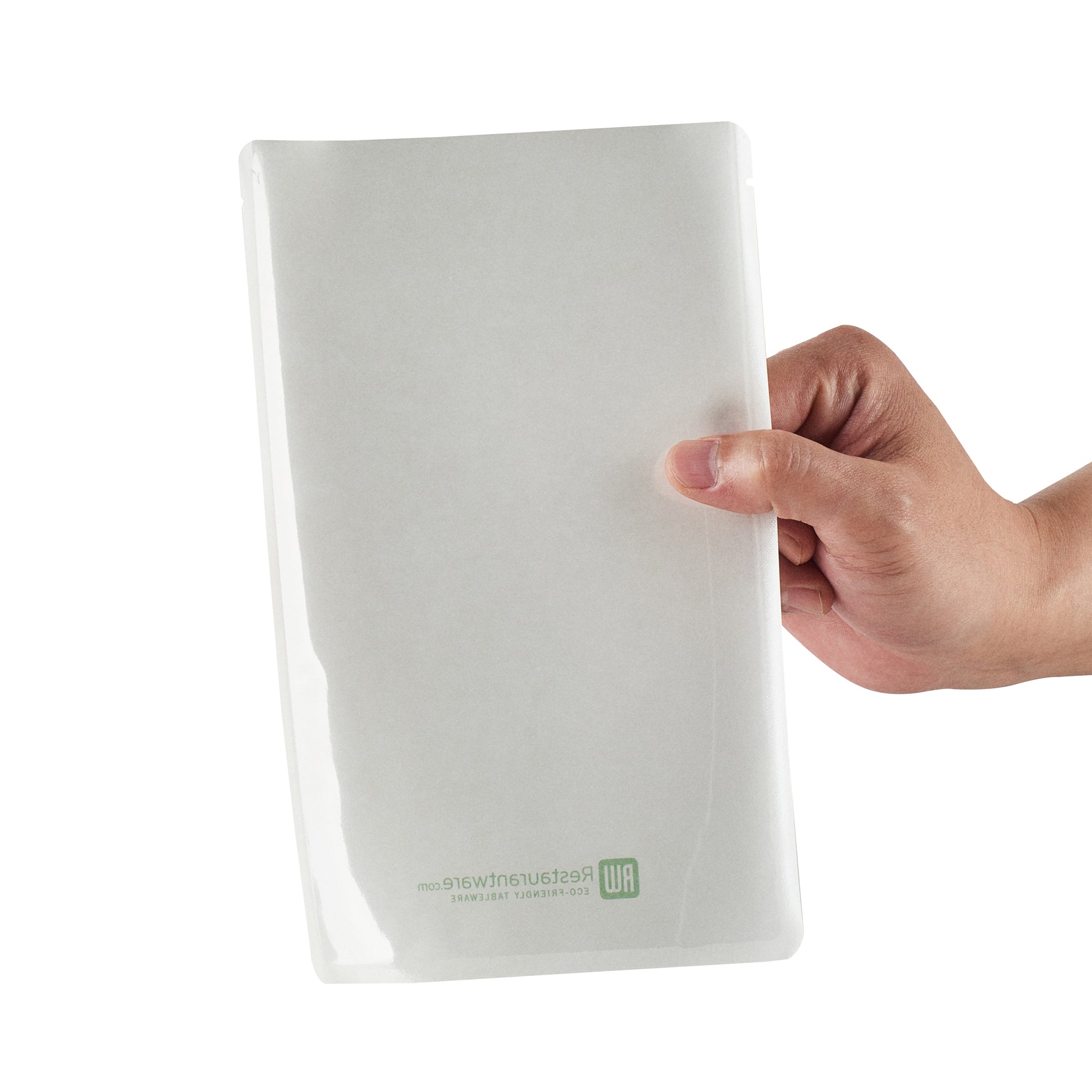 Bag Tek White Plastic Small Sandwich and Snack Bag - Heat Sealable - 8 1/4" x 5 1/4" - 100 count box