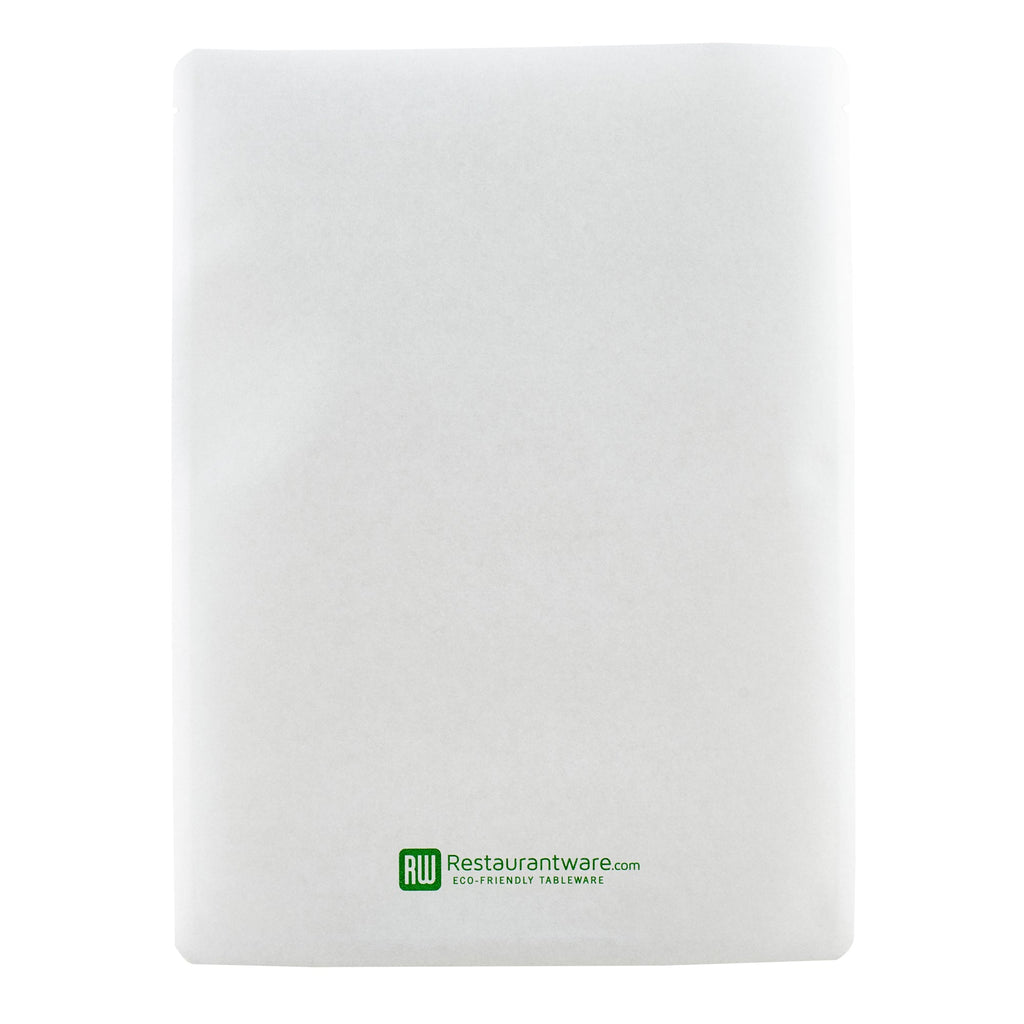 Bag Tek White Plastic Medium Sandwich and Snack Bag - Heat Sealable - 8 3/4" x 6 1/2" - 100 count box