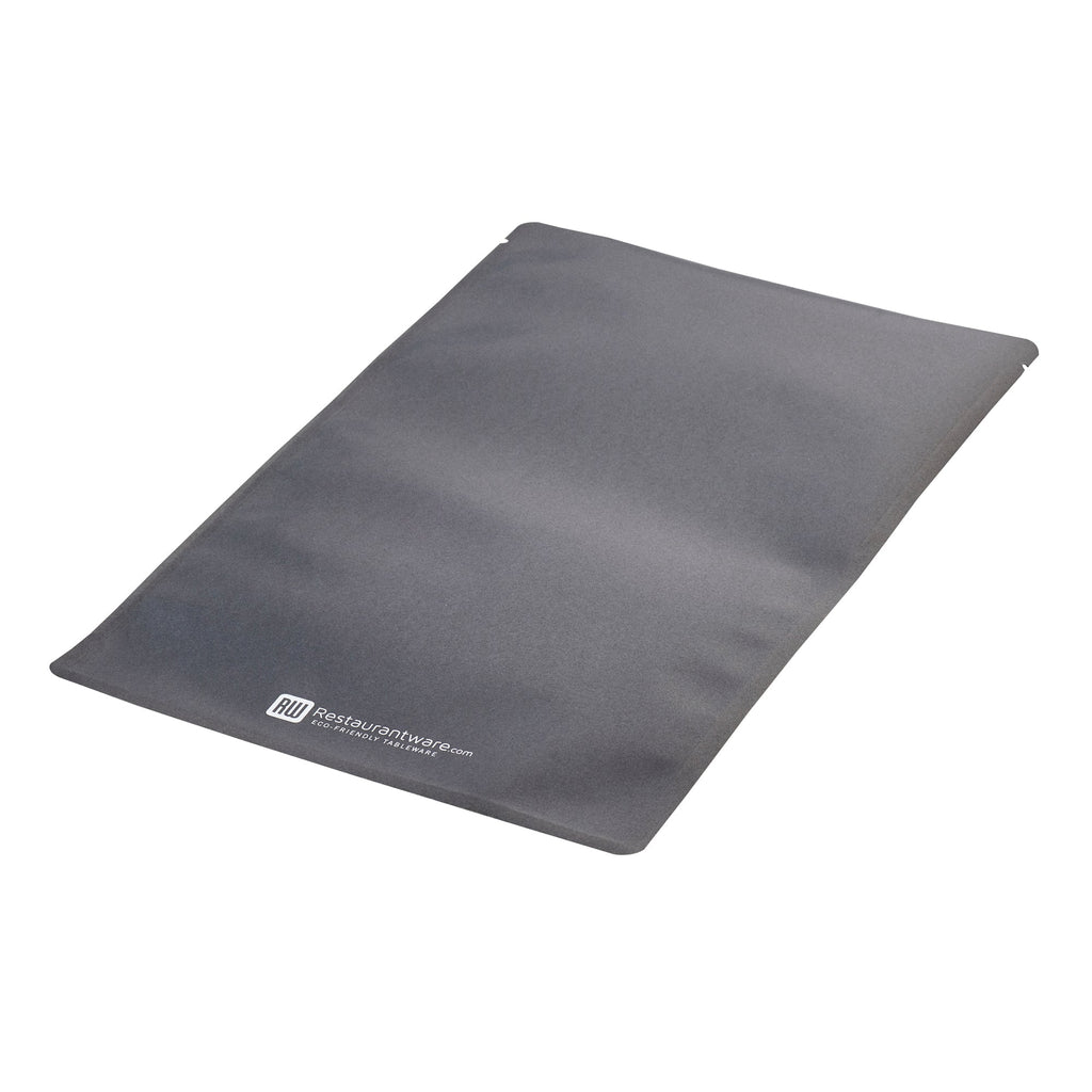 Bag Tek Black Plastic Large Sandwich and Snack Bag - Heat Sealable - 11 1/2" x 6 3/4" - 100 count box