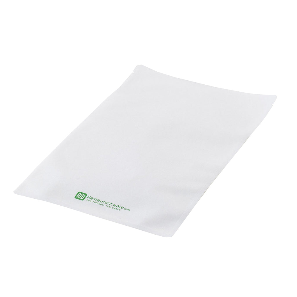 Bag Tek White Plastic Large Sandwich and Snack Bag - Heat Sealable - 11 1/2" x 6 3/4" - 100 count box