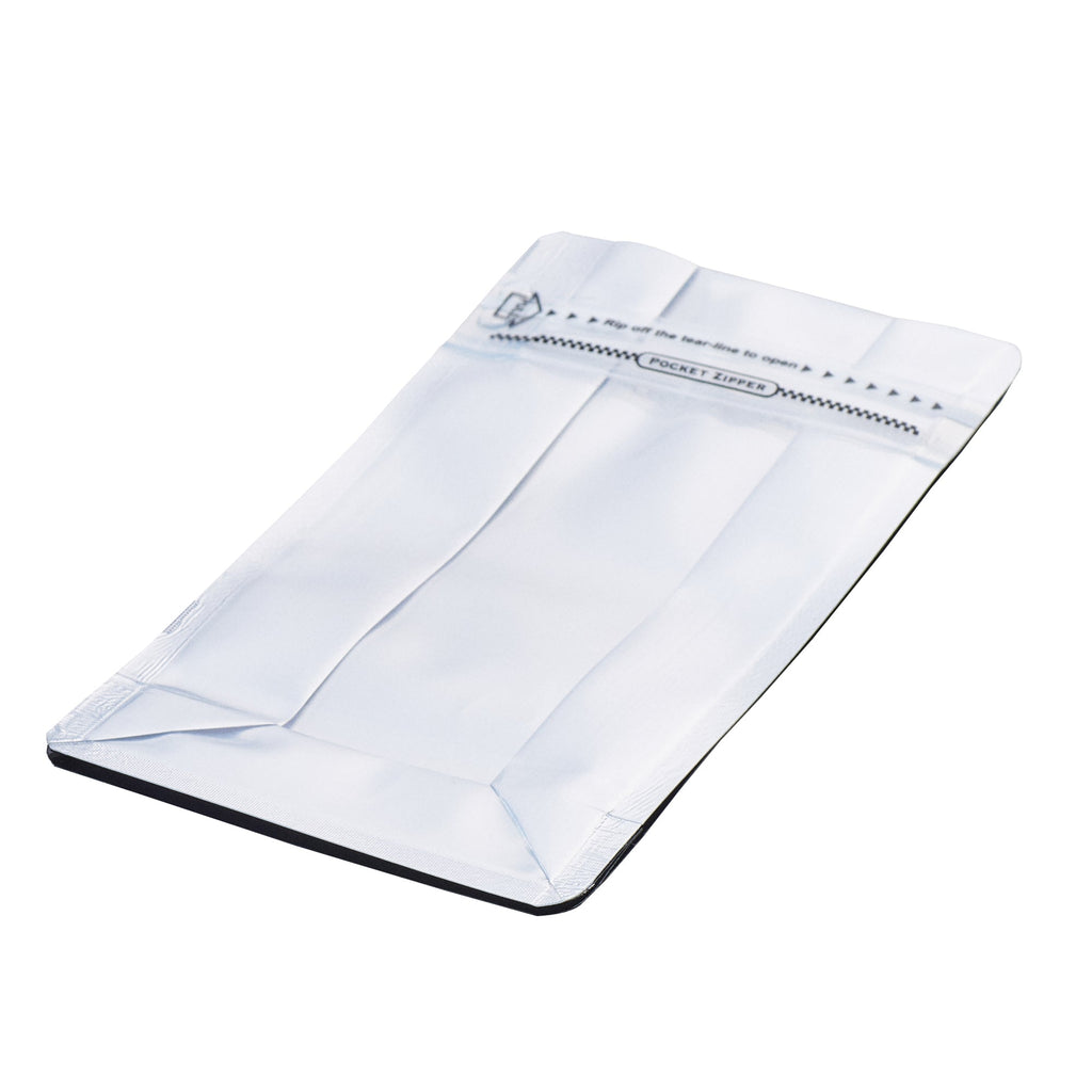 Bag Tek Black Plastic Small Snack Bag - Double Seal, Rip Lock, Heat Sealable - 8" x 4" x 2 1/2" - 100 count box