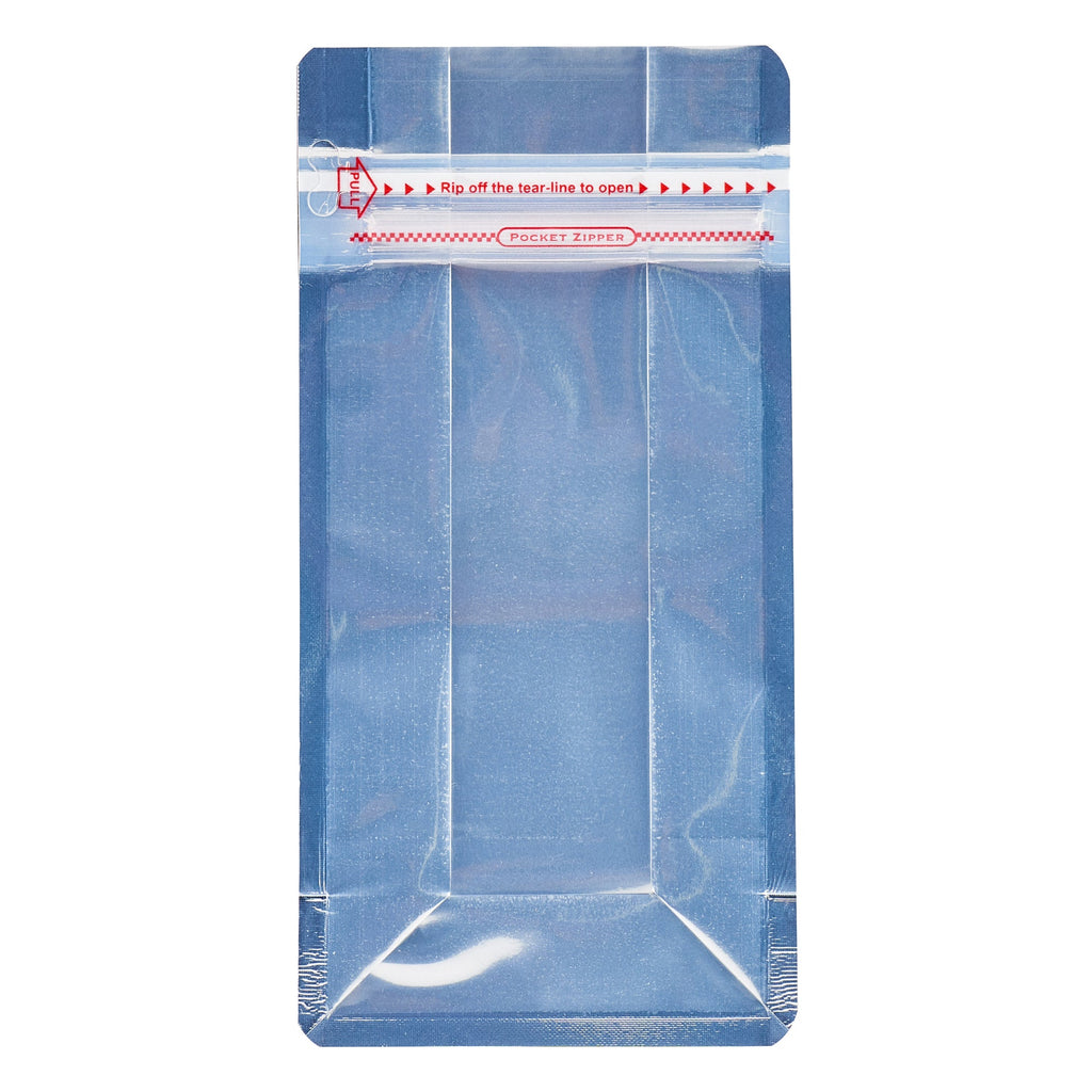 Bag Tek Red Plastic Small Snack Bag - Double Seal, Rip Lock, Heat Sealable - 8" x 4" x 2 1/2" - 100 count box