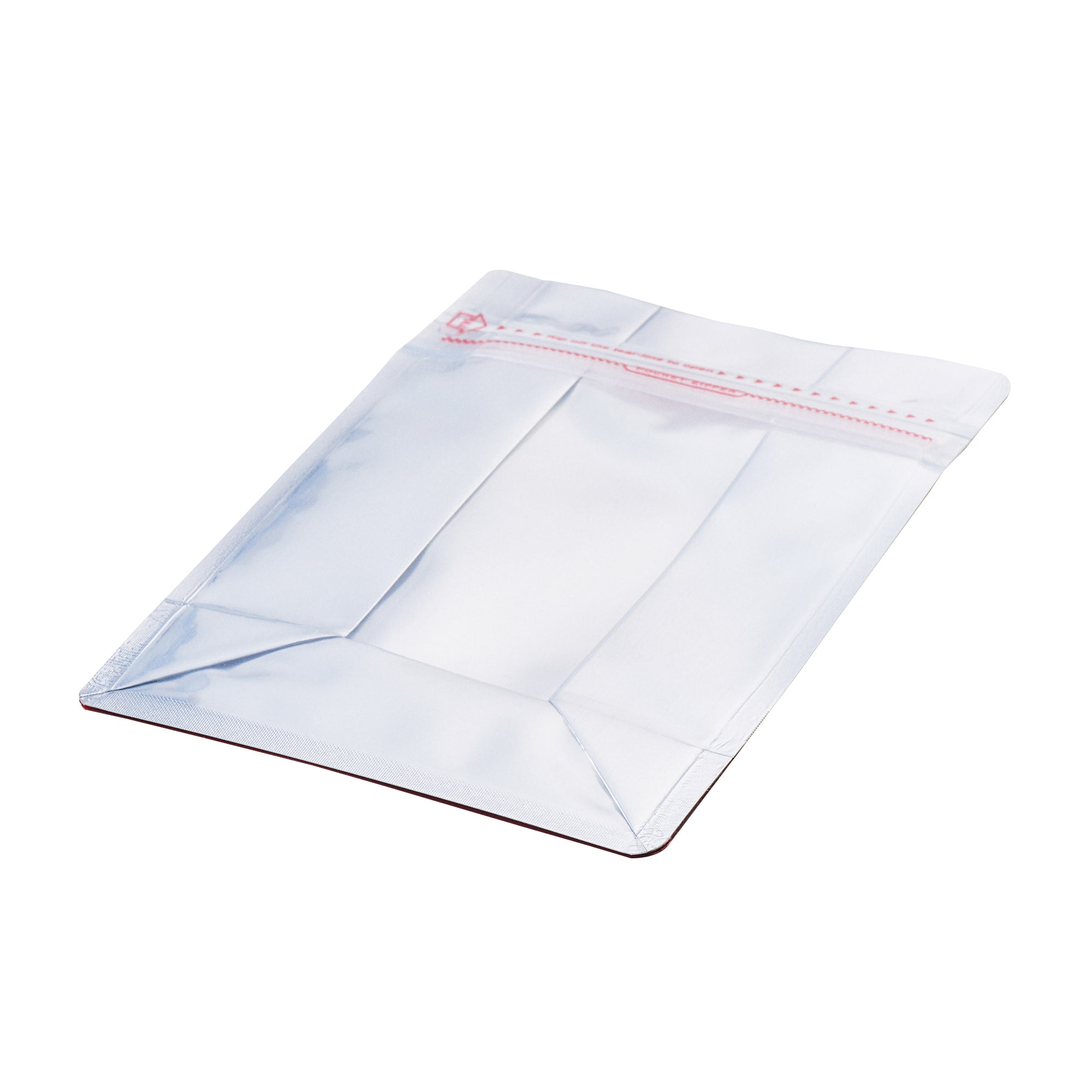 Bag Tek Red Plastic Medium Snack Bag - Double Seal , Rip Lock, Heat Sealable - 8" x 5" x 3 1/4" - 100 count box