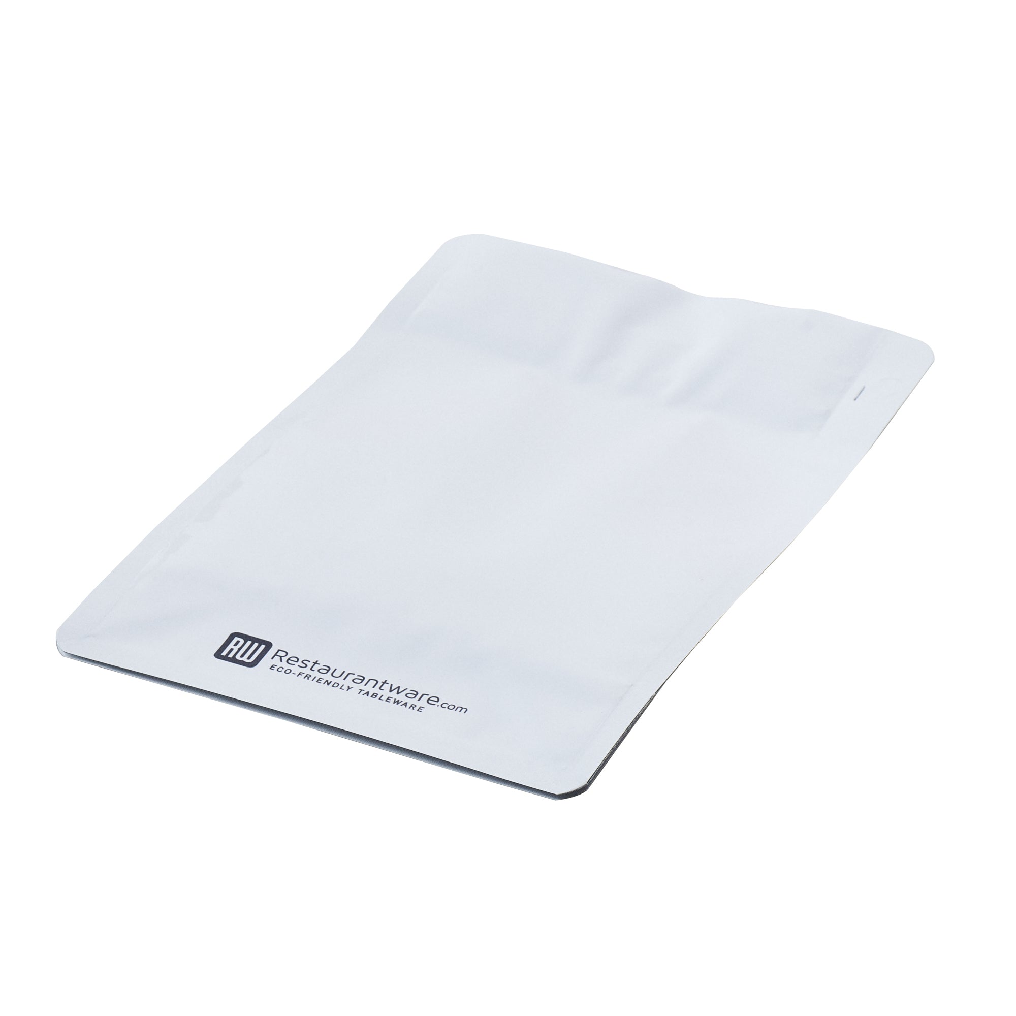 Bag Tek White Plastic Medium Snack Bag - Double Seal, Rip Lock, Heat Sealable - 8" x 5" x 3 1/4" - 100 count box