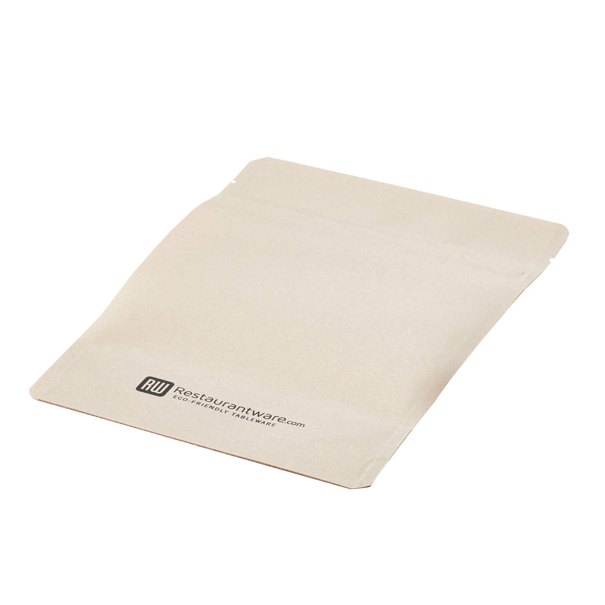 Bag Tek Kraft Plastic Small Window Bag - Heat Sealable - 7" x 4 3/4" x 1 1/2" - 100 count box