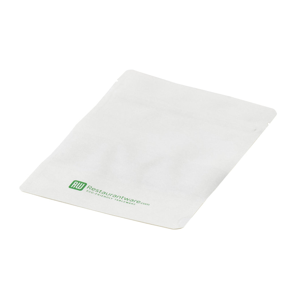 Bag Tek White Plastic Small Window Bag - Heat Sealable - 7" x 4 3/4" x 1 1/2" - 100 count box
