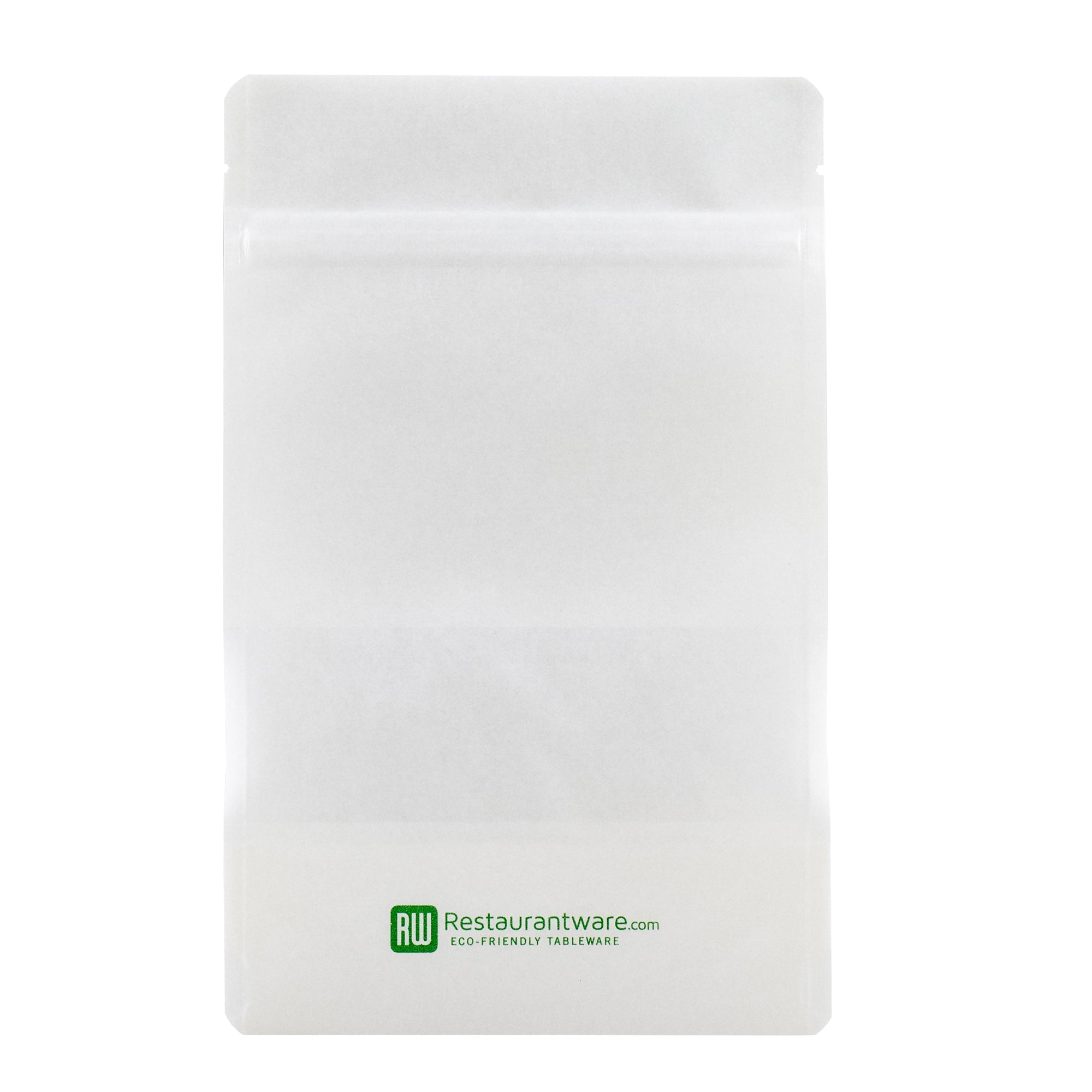 Bag Tek White Plastic Medium Window Bag - Heat Sealable - 8" x 5" x 1 3/4" - 100 count box