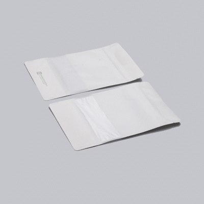 Bag Tek White Plastic Large Window Bag - Heat Sealable - 9" x 6" x 1 1/2" - 100 count box