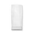 Bag Tek Clear Plastic Gusset Bag - Flat Bottom, Paper Insert, Heat Sealable - 5" x 3" x 12" - 100 count box