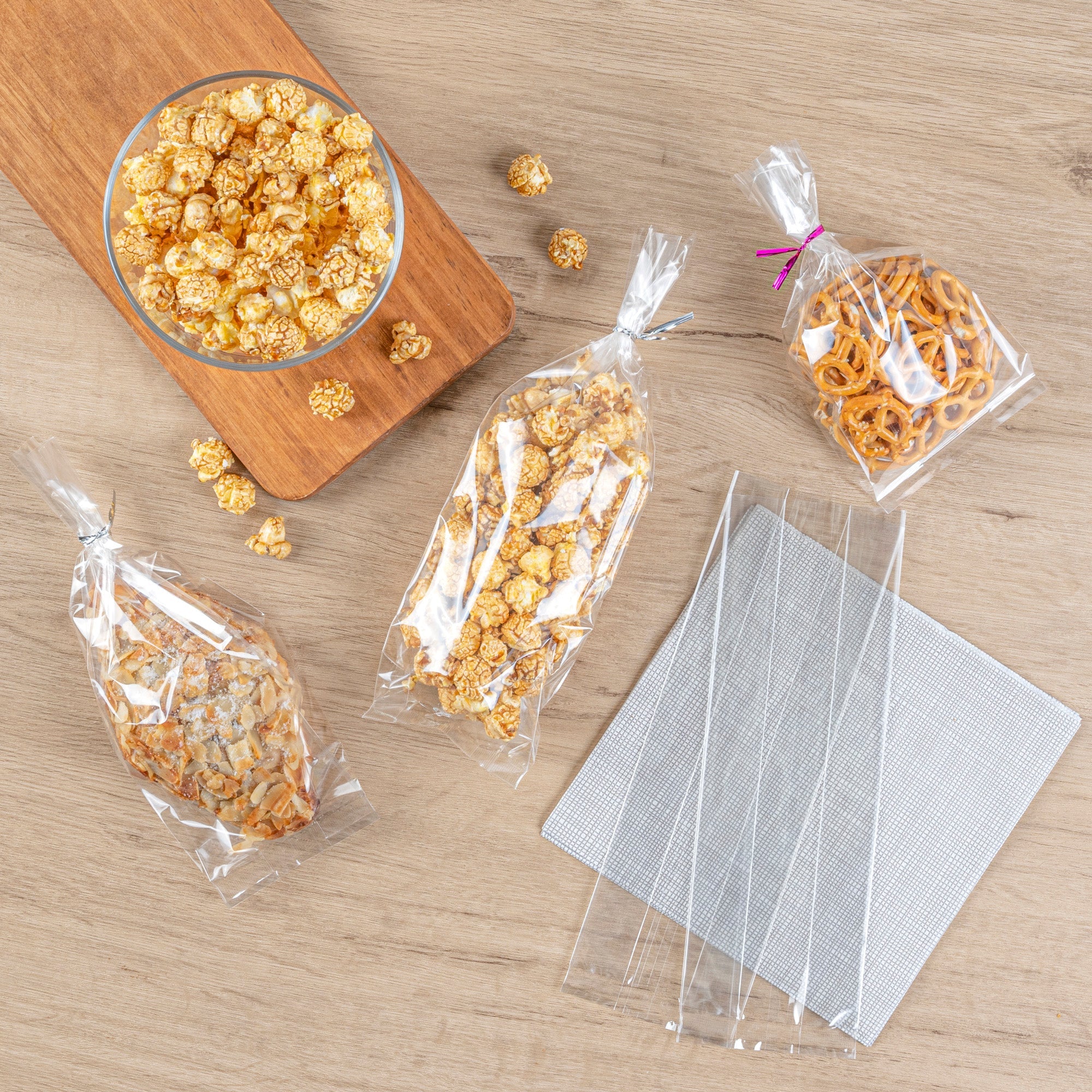 Bag Tek Clear Plastic Gusset Bag - High Clarity, Heat Sealable - 3 3/4" x 1 1/4" x 12" - 100 count box