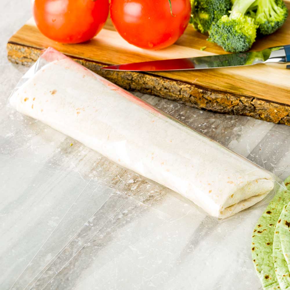 Chef 101 Clear Plastic Sandwich Wrap - High Clarity - 11 3/4" x 11 3/4" - 100 count box