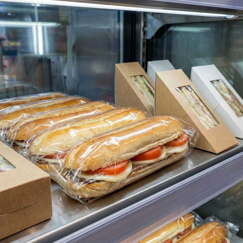 Chef 101 Clear Plastic Sandwich Wrap - High Clarity - 15 3/4" x 11 3/4" - 100 count box