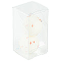 Sweet Vision Clear Plastic Candy Box - Tuck Top, with Sleeve - 1 1/2" x 1 1/2" x 2 3/4" - 100 count box