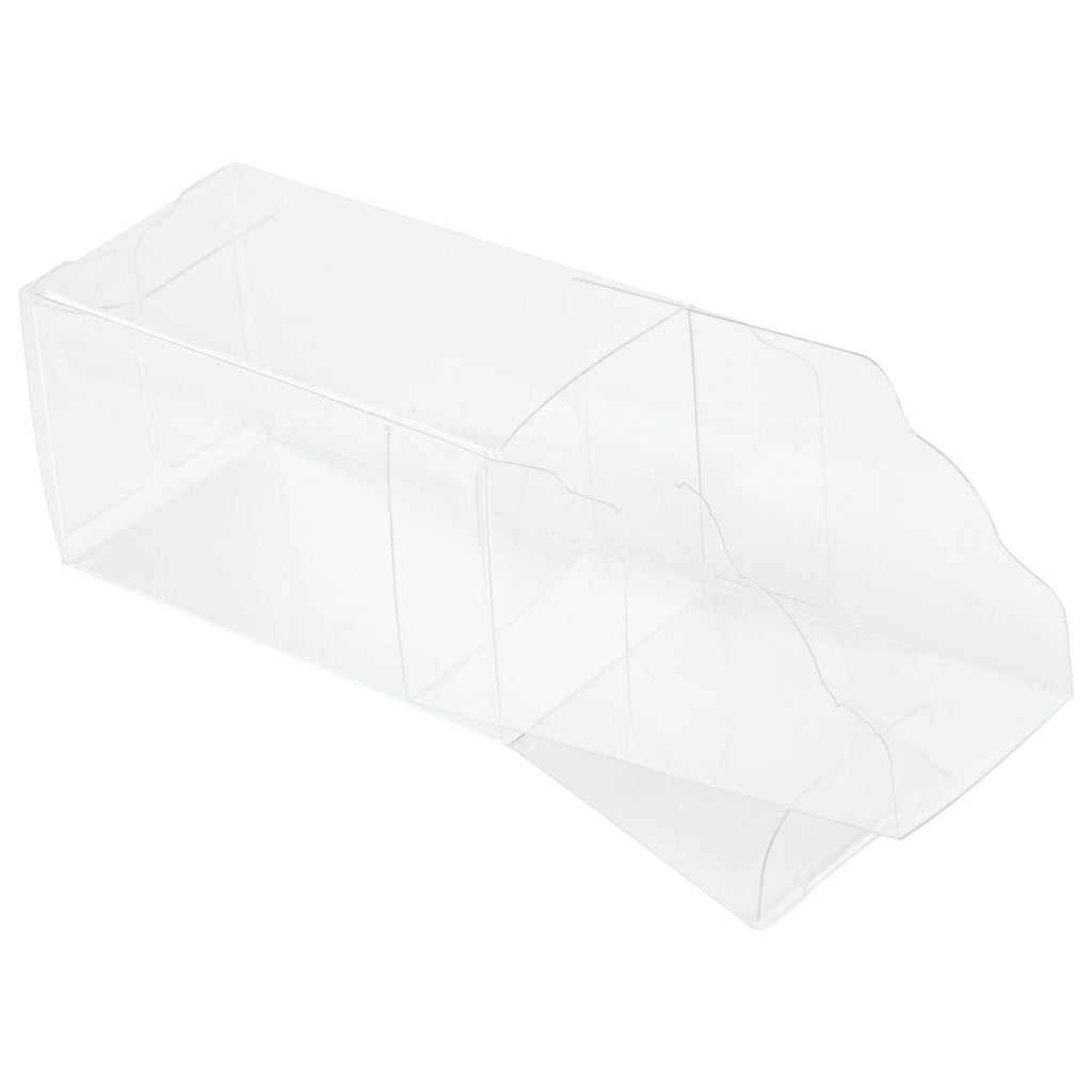 Sweet Vision Clear Plastic Candy Box - Tuck Top, with Sleeve - 1 1/2" x 1 1/2" x 2 3/4" - 100 count box