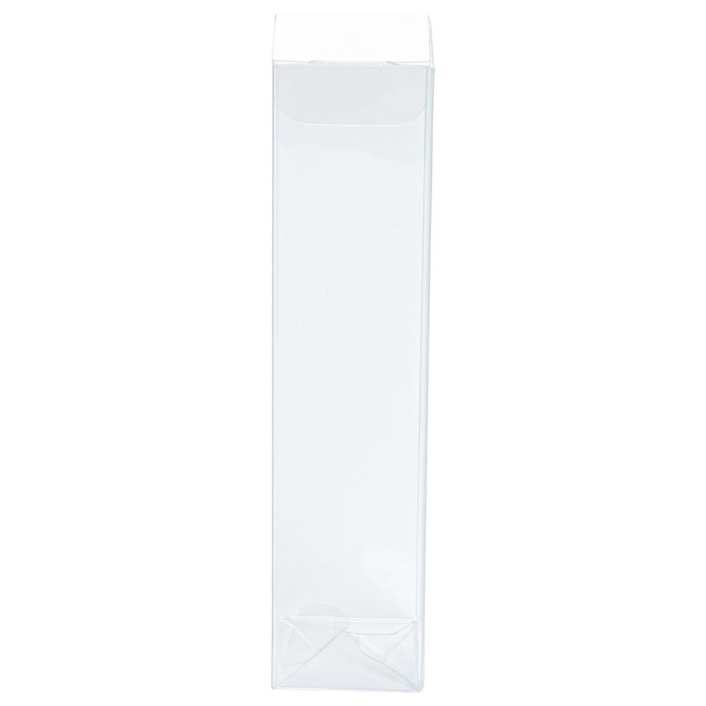 Sweet Vision Clear Plastic Favor Box - Tuck Top, Pop & Lock Bottom - 1 1/2" x 1 1/2" x 6 1/4" - 100 count box