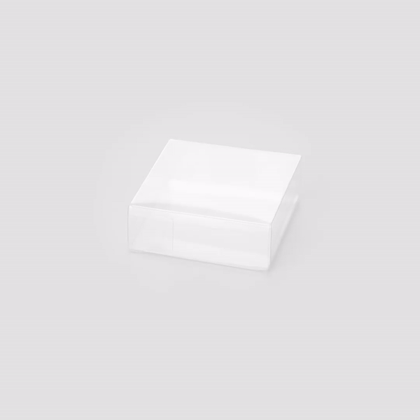 Sweet Vision Square Clear Plastic Candy Box - 3 1/4" x 1 x 3 1/4" - 100 count box