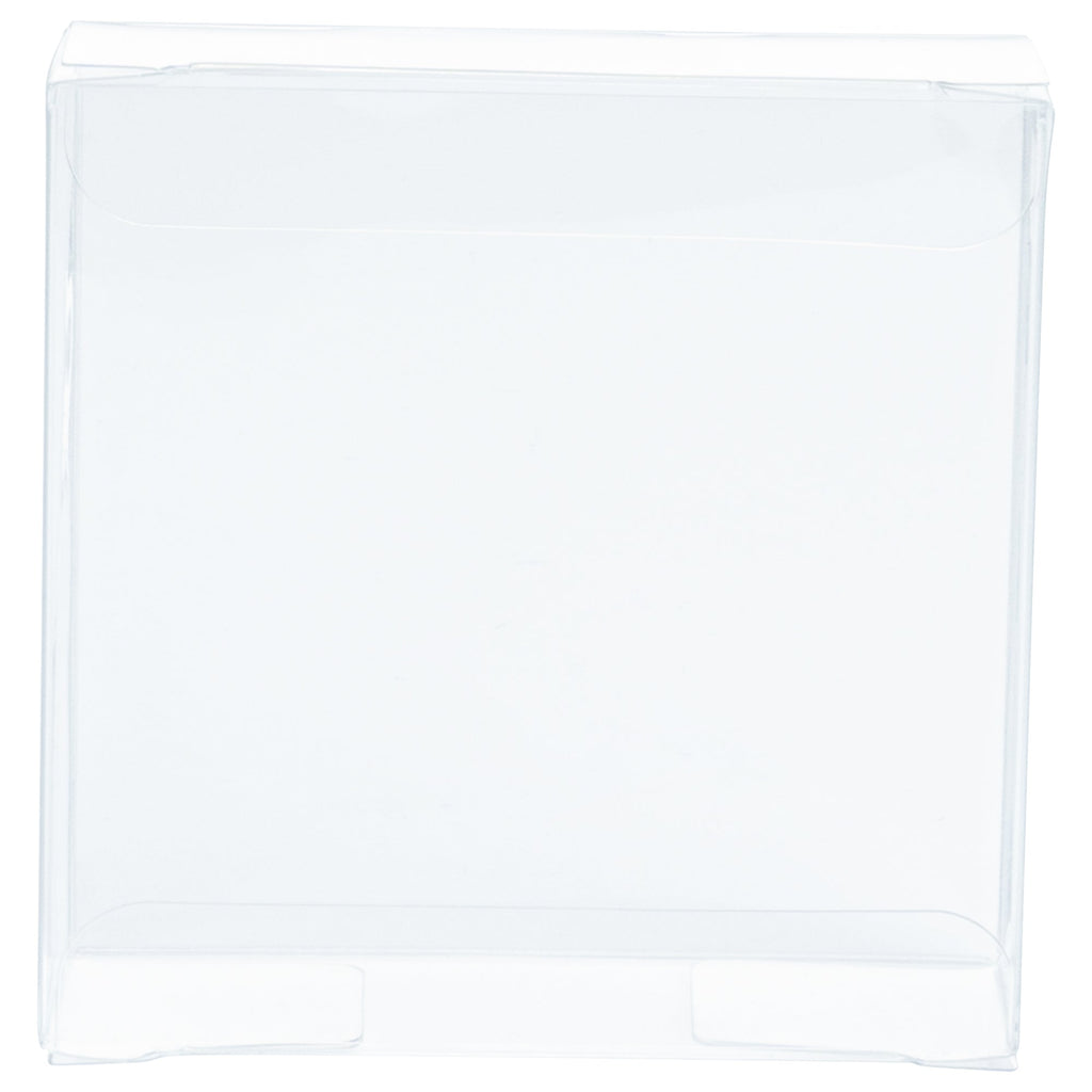 Sweet Vision Square Clear Plastic Candy Box - 3 1/4" x 1 x 3 1/4" - 100 count box