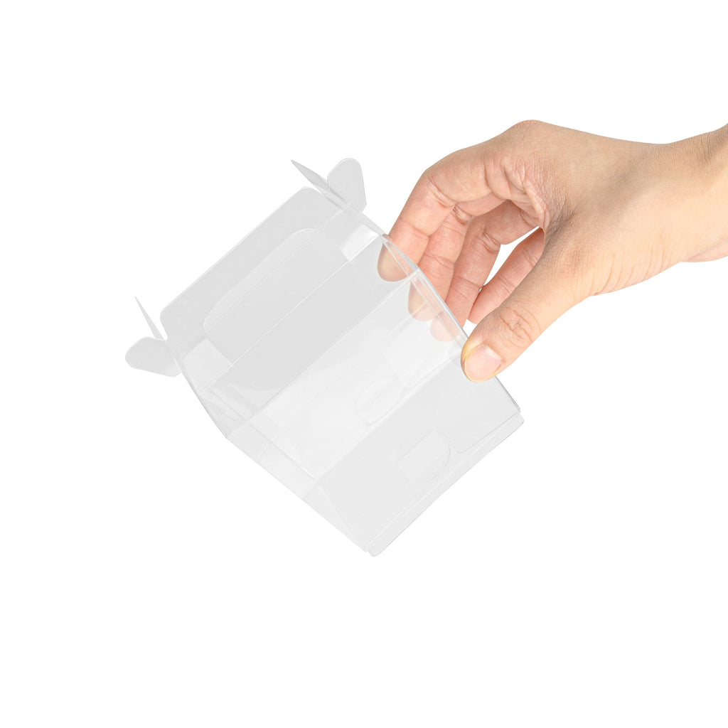 Sweet Vision Clear Plastic Take Out Box - with Handle - 3 1/4" x 2 1/2" x 4 1/2" - 100 count box