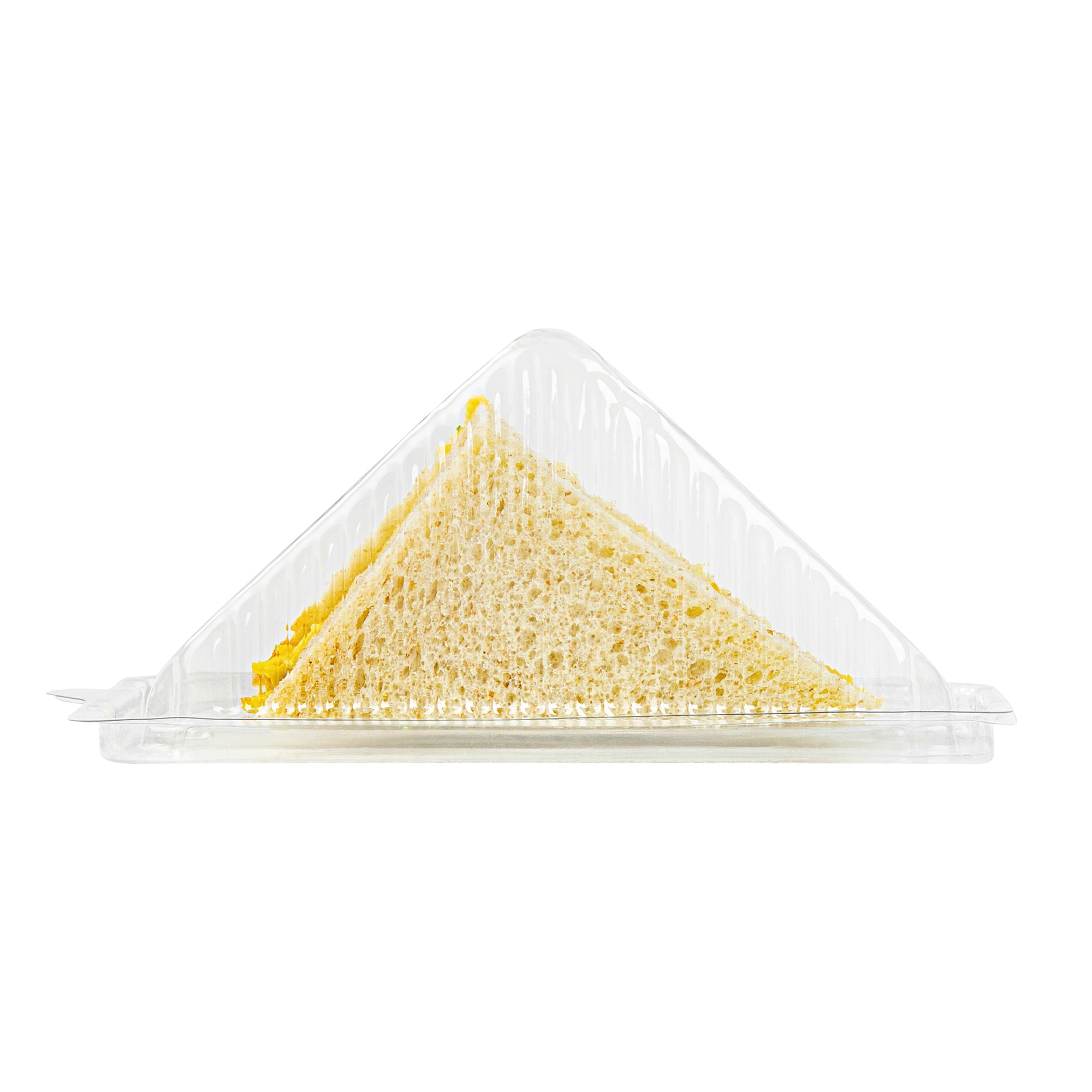 Thermo Tek 10 oz Triangle Clear Plastic Sandwich Container - with Lid - 6 1/4" x 3 1/4" x 3" - 100 count box