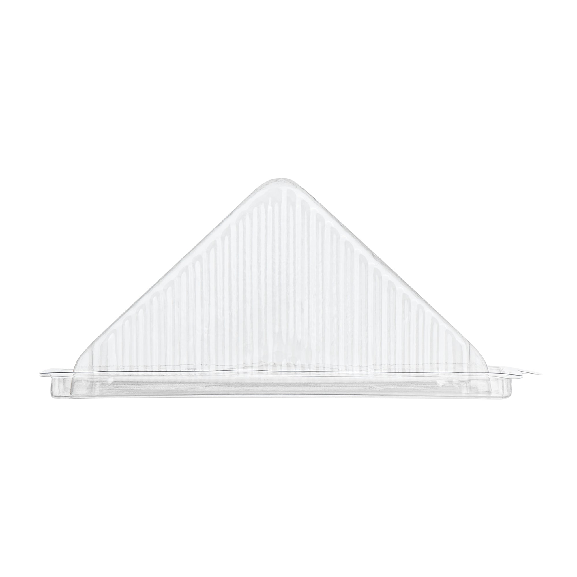 Thermo Tek 10 oz Triangle Clear Plastic Sandwich Container - with Lid - 6 1/4" x 3 1/4" x 3" - 100 count box