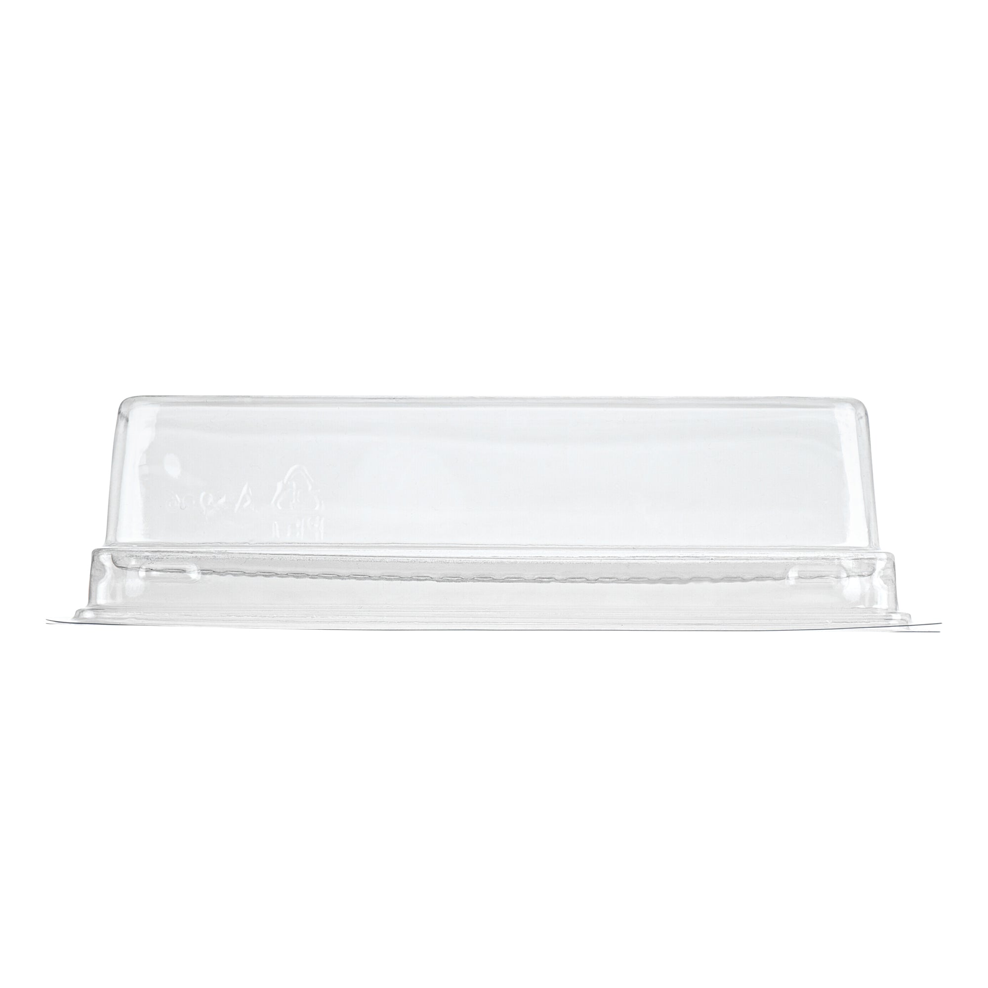 Thermo Tek 9 oz Rectangle Clear Plastic Pastry Box - with Lid - 7 3/4" x 2 3/4" x 2 1/4" - 100 count box
