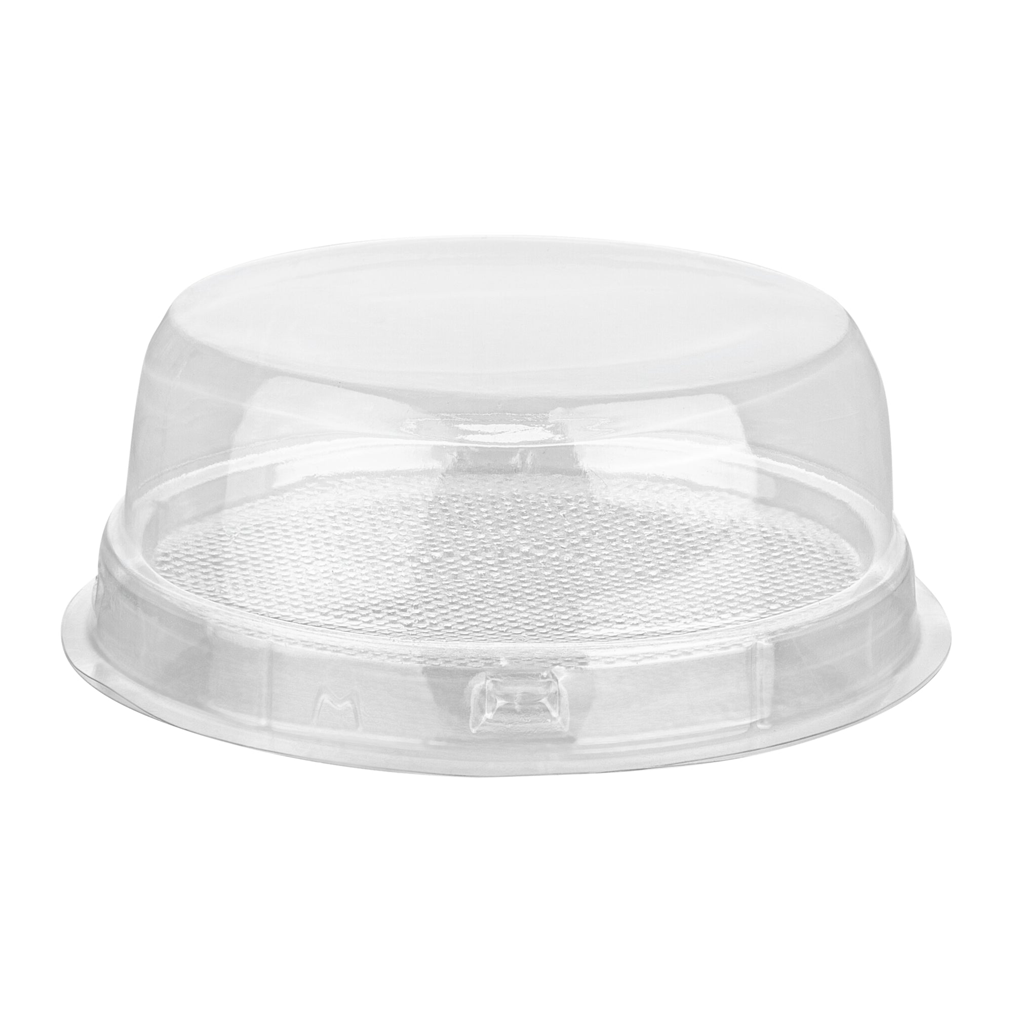 Thermo Tek 9 oz Oval Clear Plastic Cake Box - with Lid - 5 1/4" x 4 1/4" x 2" - 100 count box