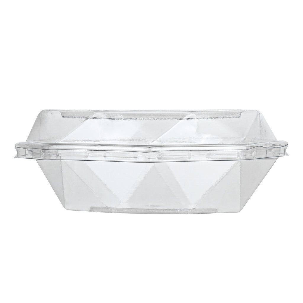 Thermo Tek Octagon Clear Plastic Cake Box - with Lid - 5 1/4" x 5 1/4" x 2" - 100 count box