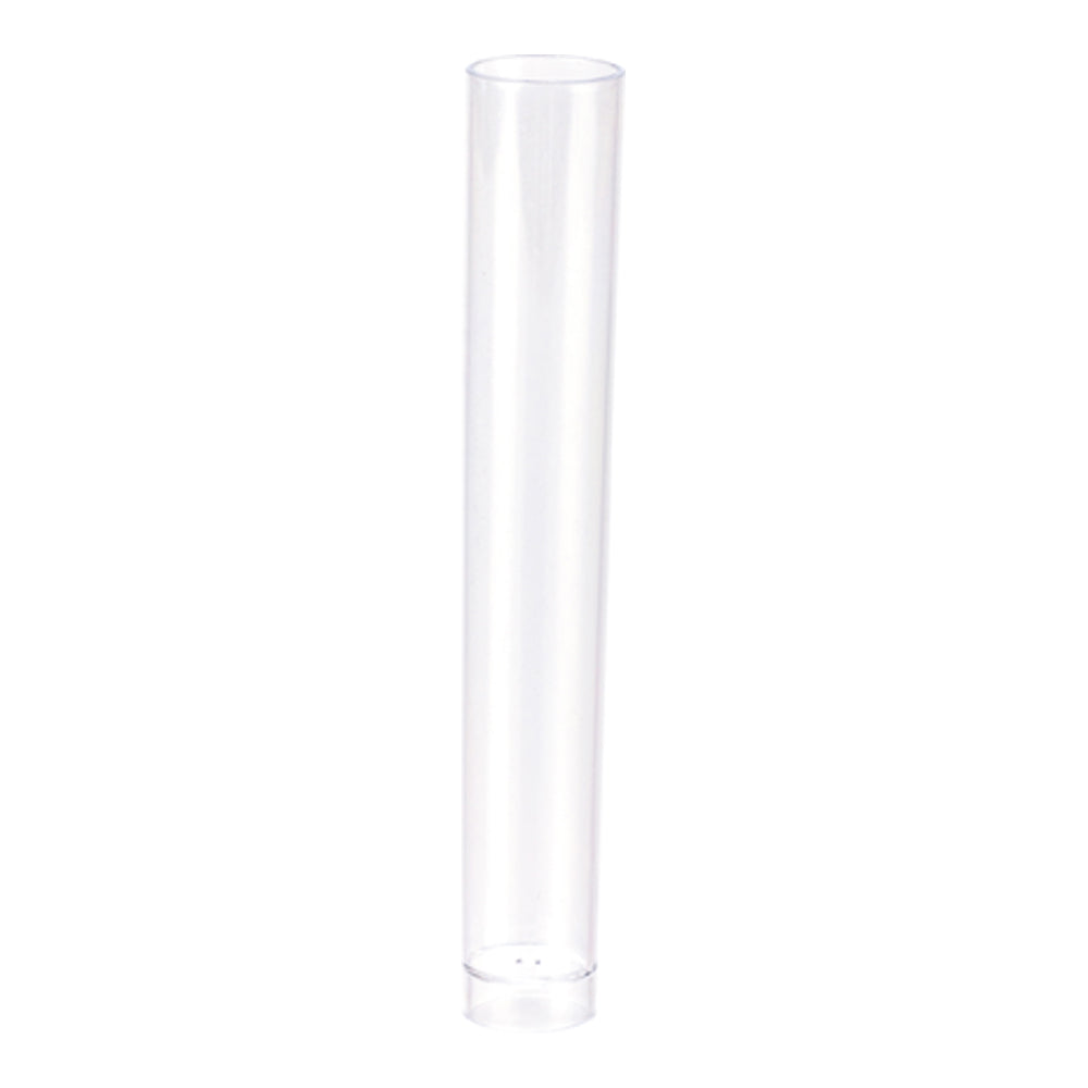 Mini Serve Delgado 1 oz Clear Plastic Test Tube Glass - 3/4" x 3/4" x 5 1/4" - 100 count box