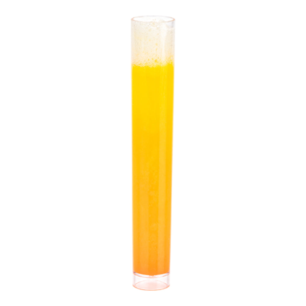 Mini Serve Delgado 1 oz Clear Plastic Test Tube Glass - 3/4" x 3/4" x 5 1/4" - 100 count box