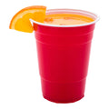 Chef 101 16 oz Red Plastic Party Cup - 3 3/4" x 3 3/4" x 4 3/4" - 500 count box
