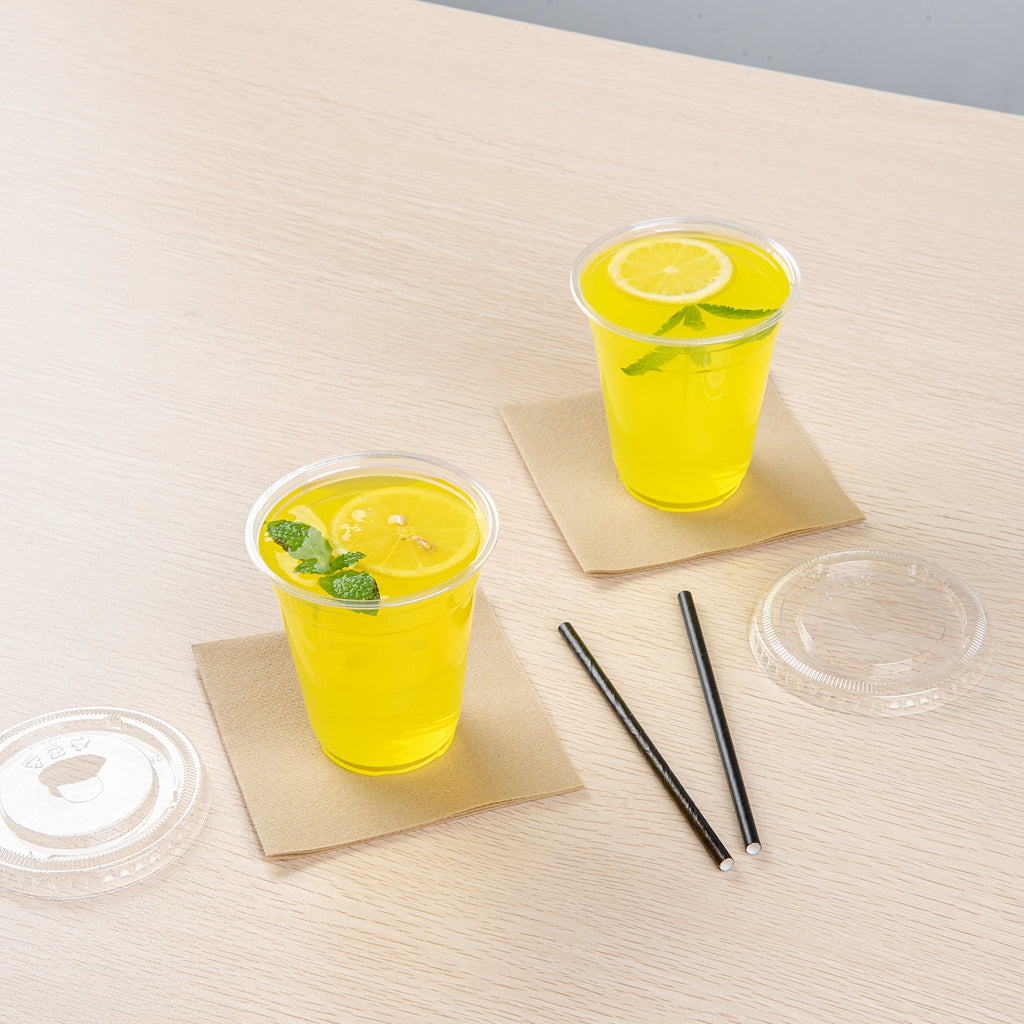 Visage 12 oz Clear Plastic Cup - 3 3/4" x 3 3/4" x 4" - 100 count box