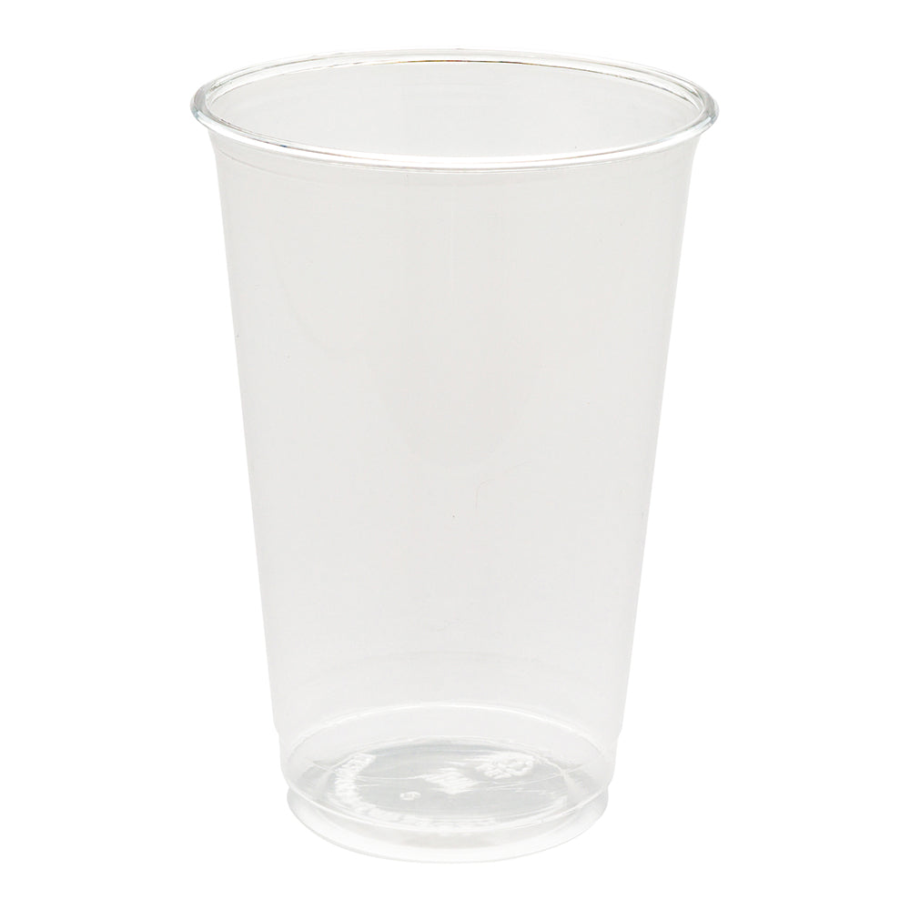 Visage 16 oz Clear Plastic Cup - 3 3/4" x 3 3/4" x 5 1/4" - 100 count box