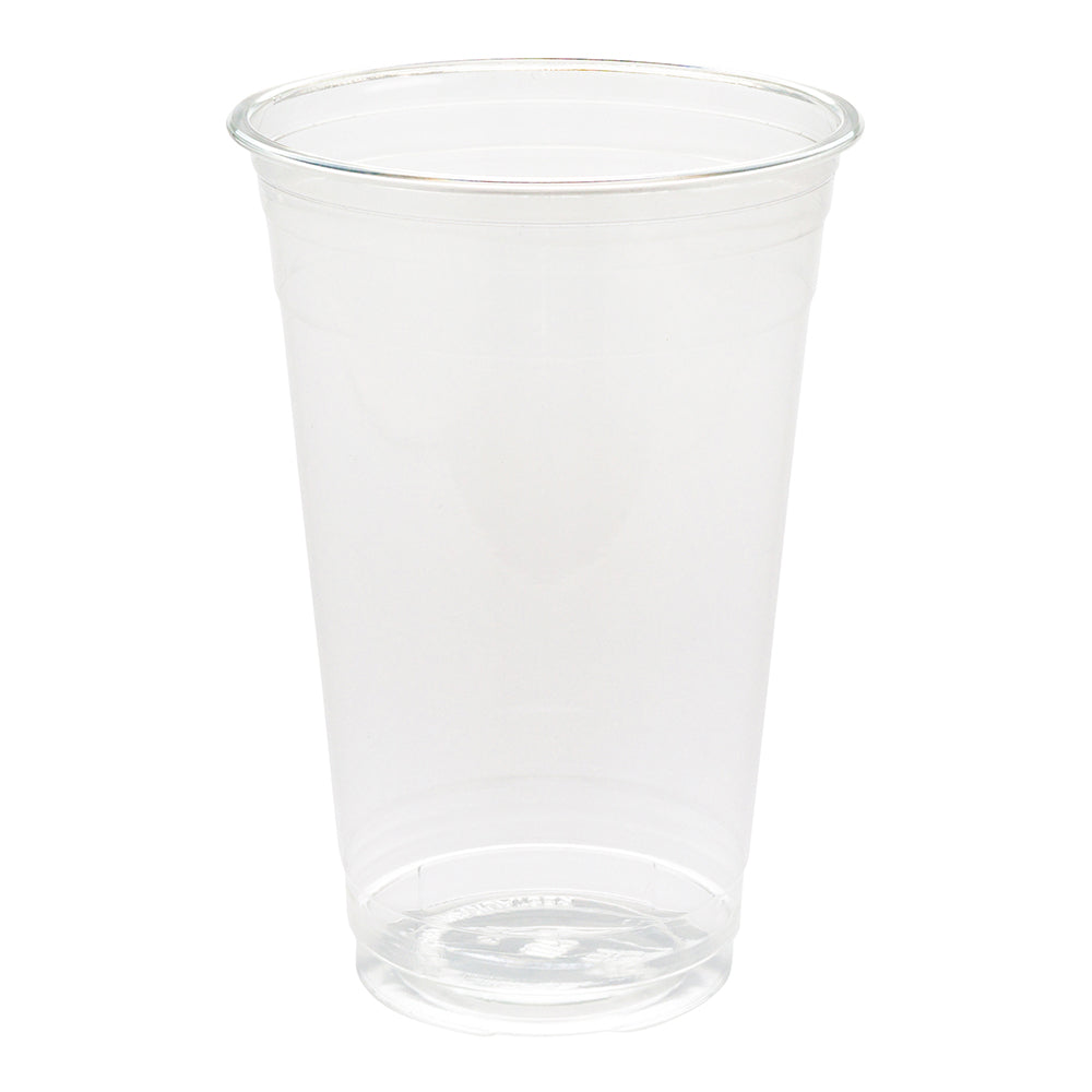 Visage 20 oz Clear Plastic Cup - 3 3/4" x 3 3/4" x 5 1/2" - 100 count box