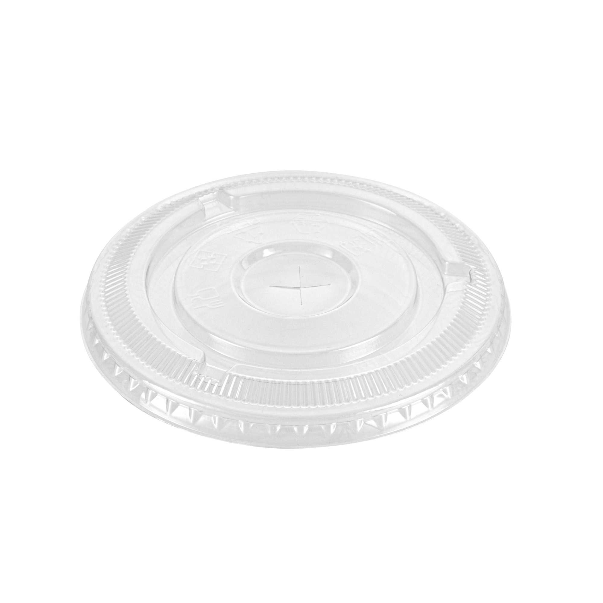 Visage Clear Plastic Flat Straw Lid - Fits 16, 20 and 24 oz - 1000 count box