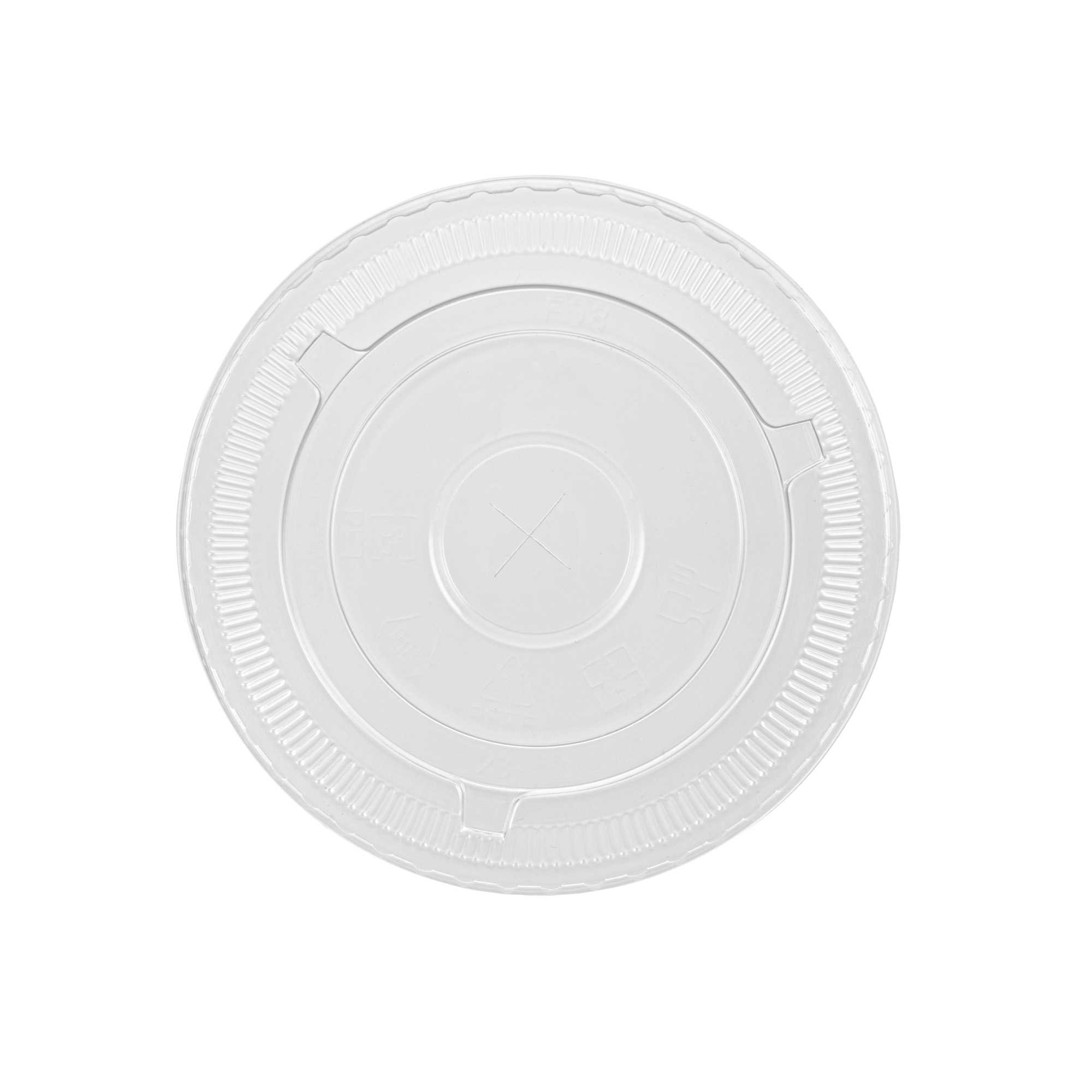 Visage Clear Plastic Flat Straw Lid - Fits 16, 20 and 24 oz - 1000 count box