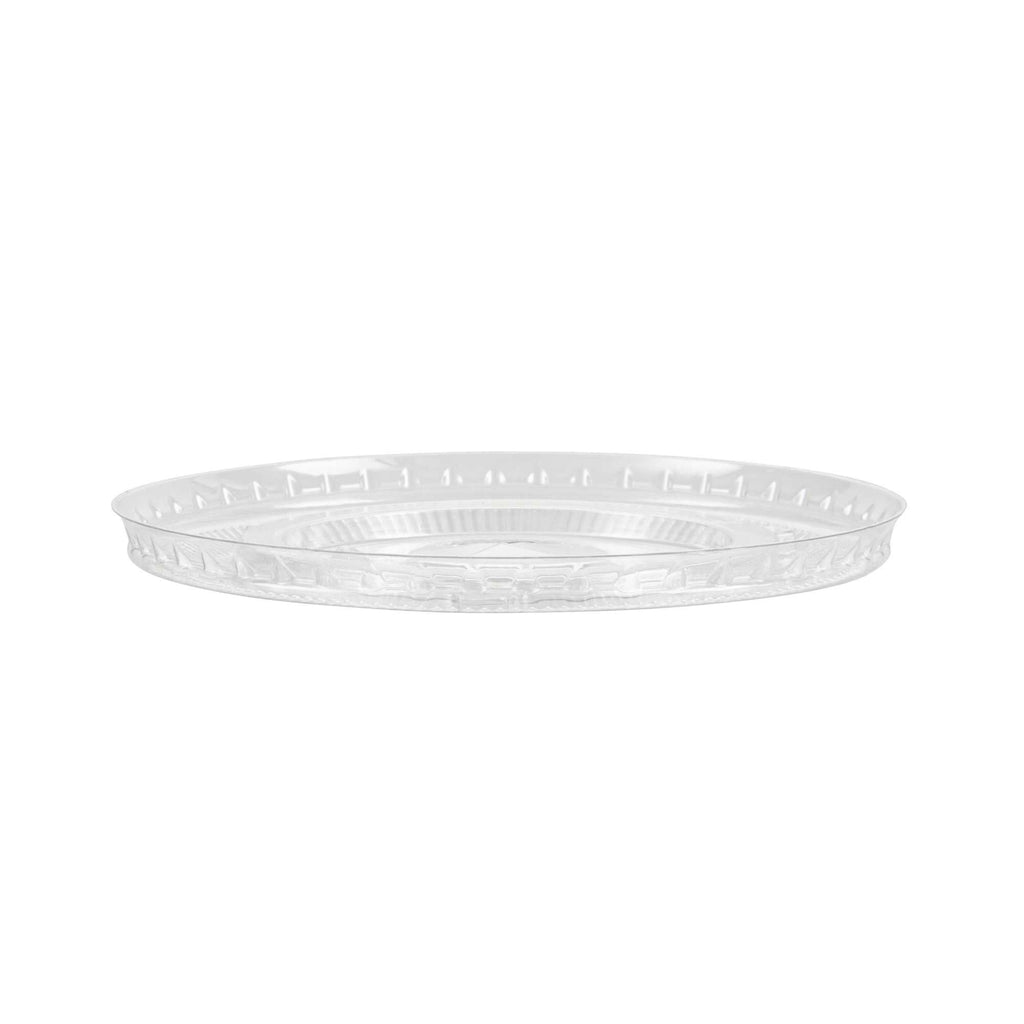 Visage Clear Plastic Flat Straw Lid - Fits 16, 20 and 24 oz - 1000 count box