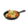 Voga 12 oz Black Melamine Serving Dish with Handle - Faux Cast Iron - 10" x 6 3/4" x 1 1/4" - 6 count box
