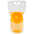Bag Tek 17 oz Clear Plastic Drink Pouch - Single Zipper - 5" x 9" x 1 1/2" - 100 count box