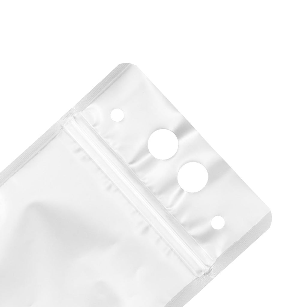 Bag Tek 17 oz Clear Plastic Drink Pouch - Single Zipper - 5" x 9" x 1 1/2" - 100 count box