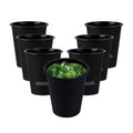 Bev Tek 12 oz Round Matte Black Plastic Hot / Cold Drinking Cup - 3 1/2" x 3 1/2" x 4" - 100 count box