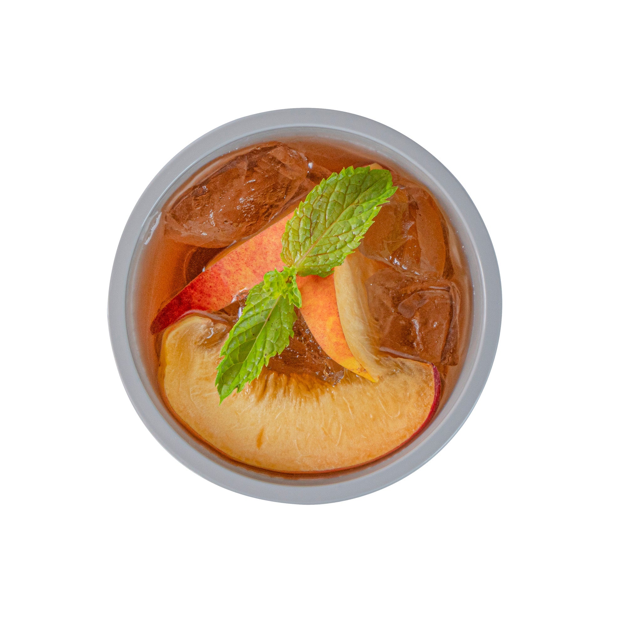 Bev Tek 12 oz Round Matte Gray Plastic Hot / Cold Drinking Cup - 3 1/2" x 3 1/2" x 4" - 100 count box