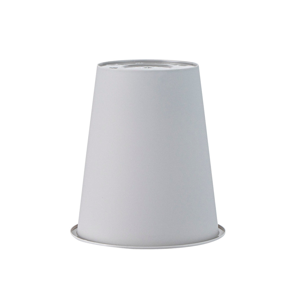 Bev Tek 12 oz Round Matte Gray Plastic Hot / Cold Drinking Cup - 3 1/2" x 3 1/2" x 4" - 100 count box