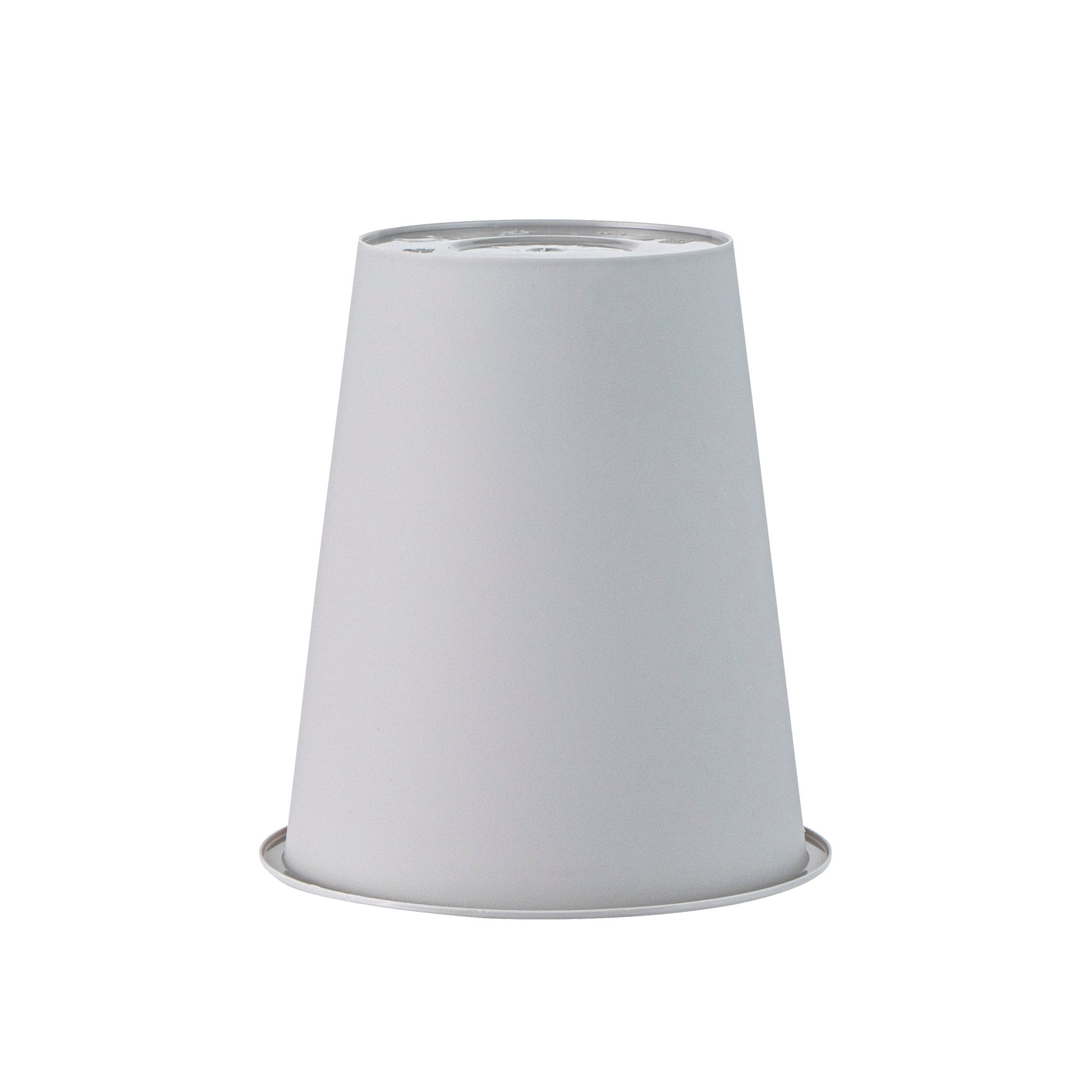 Bev Tek 12 oz Round Matte Gray Plastic Hot / Cold Drinking Cup - 3 1/2" x 3 1/2" x 4" - 100 count box