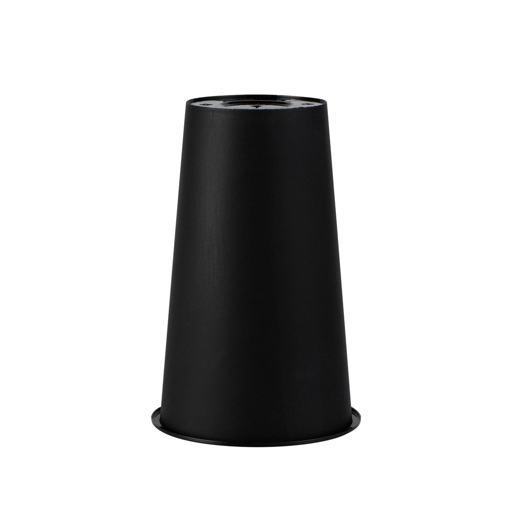 Bev Tek 16 oz Round Matte Black Plastic Hot / Cold Drinking Cup - 3 1/2" x 3 1/2" x 5 1/4" - 100 count box