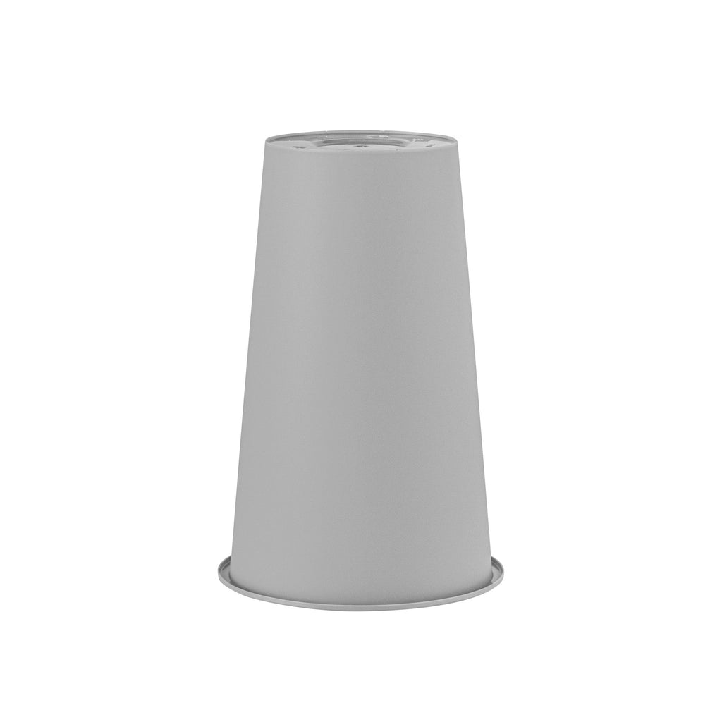 Bev Tek 16 oz Round Matte Gray Plastic Hot / Cold Drinking Cup - 3 1/2" x 3 1/2" x 5 1/4" - 100 count box