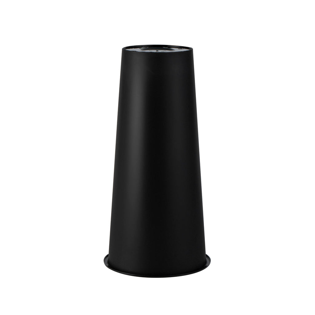 Bev Tek 24 oz Round Matte Black Plastic Hot / Cold Drinking Cup - 3 1/2" x 3 1/2" x 7" - 100 count box
